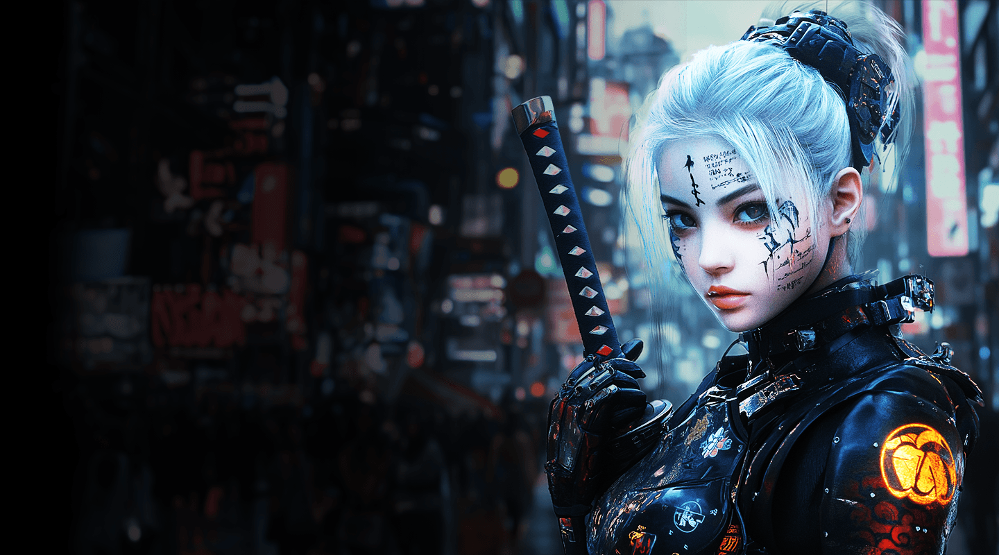 Cyberpunk background